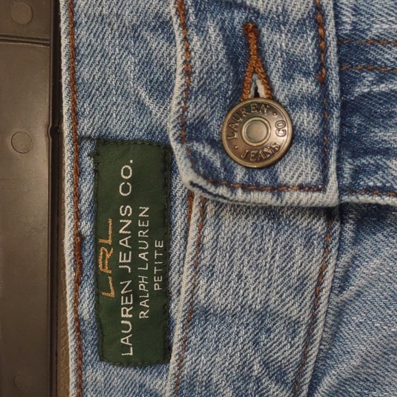 LRL Ralph Lauren Jeans Women’s 2 2p Denim Crop Capri Stretch Cotton Zip - Picture 3 of 10